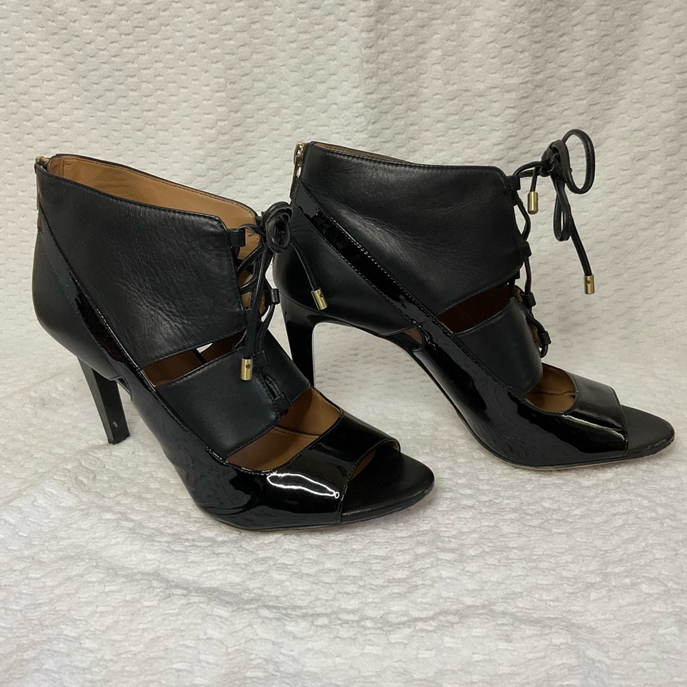 Calvin Klein Black leather High Heels‎ Pumps Size 8.5